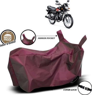 ANTHUB Waterproof Two Wheeler Cover for Honda(CD 110 Dream, Maroon)