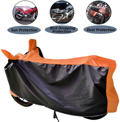 Auto Hub Two Wheeler Cover for TVS(Apache RR 310, Black, Orange)