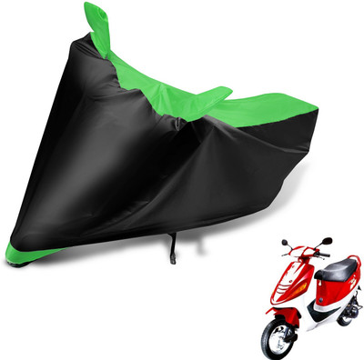 MOCKHE Two Wheeler Cover for Kinetic(Zing, Black, Green)