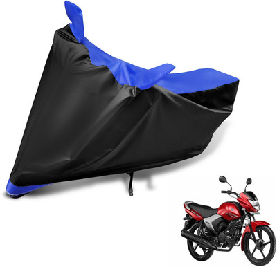 Auto Hub Two Wheeler Cover for Yamaha(Saluto, Black, Blue)