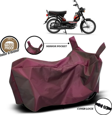 ANTHUB Waterproof Two Wheeler Cover for TVS(XL 100, Maroon)