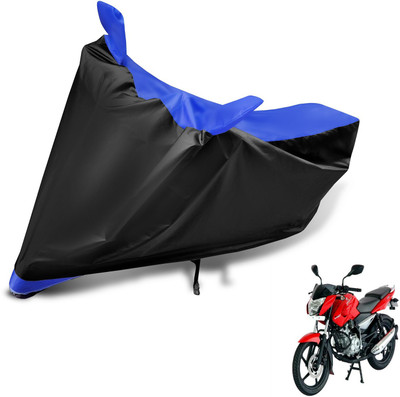 MOCKHE Two Wheeler Cover for Bajaj(Pulsar 135 LS DTS-i, Black, Blue)
