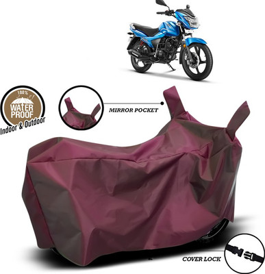SEBONGO Waterproof Two Wheeler Cover for TVS(Victor, Maroon)