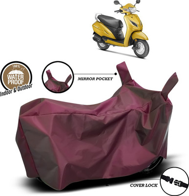 ANTHUB Waterproof Two Wheeler Cover for Honda(Activa 5G, Maroon)