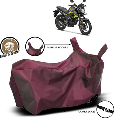 ANTHUB Waterproof Two Wheeler Cover for Honda(CB Hornet 160, Maroon)