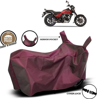ANTHUB Waterproof Two Wheeler Cover for Bajaj(Avenger 180 Street, Maroon)