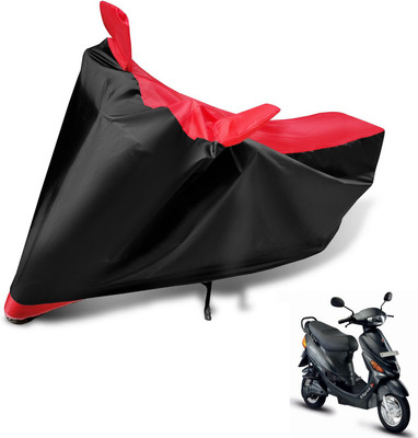 MOCKHE Two Wheeler Cover for Hero(E Sprint, Black, Red)