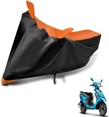 Auto Hub Two Wheeler Cover for TVS(Zest, Black, Orange)