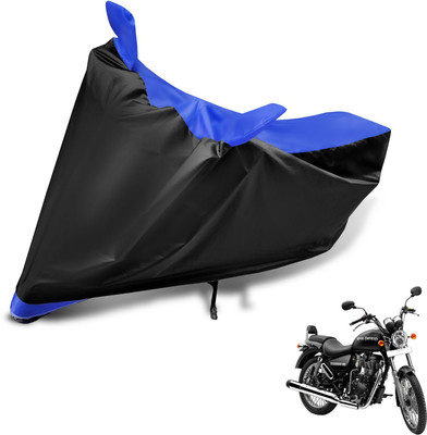 Auto Hub Two Wheeler Cover for Royal Enfield(Thunderbird 350, Black, Blue)