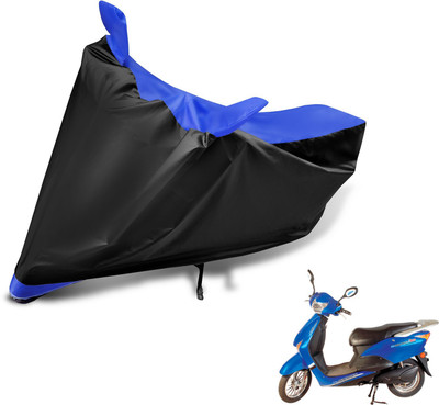 Auto Hub Two Wheeler Cover for Hero(E Scoot, Black, Blue)