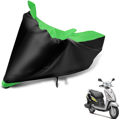 Auto Hub Two Wheeler Cover for Suzuki(Swish, Black, Green)