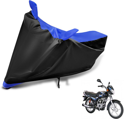 Auto Hub Two Wheeler Cover for Bajaj(CT100, Black, Blue)
