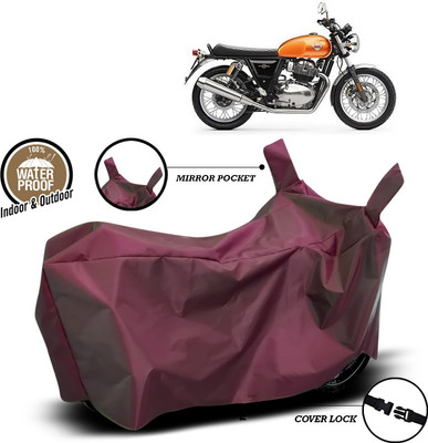 SEBONGO Waterproof Two Wheeler Cover for Royal Enfield(Interceptor 650, Maroon)