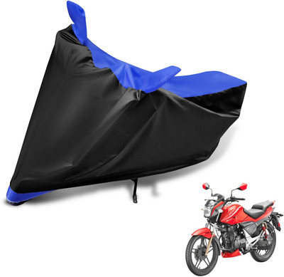 MOCKHE Two Wheeler Cover for Hero(Xtreme Sports, Black, Blue)
