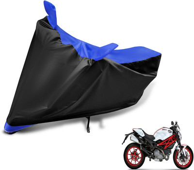 MOCKHE Two Wheeler Cover for Ducati(Monster 796 S2R, Black, Blue)