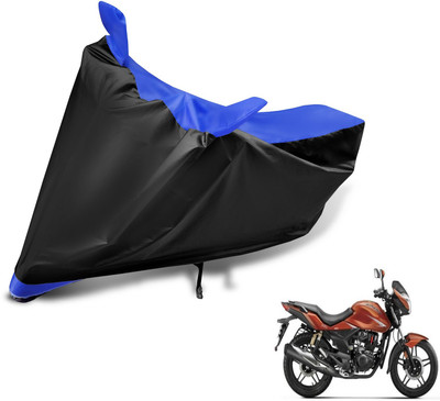 Euro Care Two Wheeler Cover for Hero(CBZ Extreme, Black, Blue)