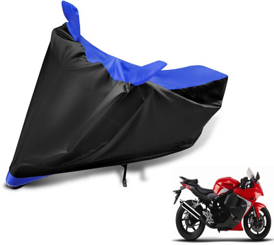 MOCKHE Two Wheeler Cover for Hyosung(GT250R, Black, Blue)