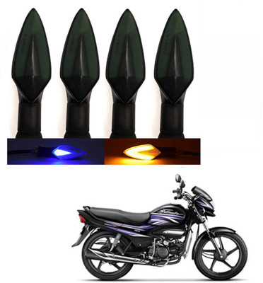 BRPEARl Side LED Indicator Light for Hero Super Splendor(Blue, Amber)