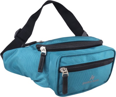 pocket bazar Sea Green 3 Zipper Waist Bag Waist Bag(Green)