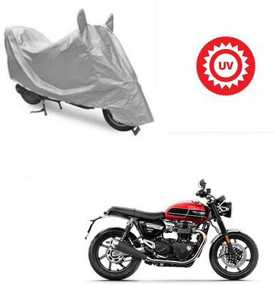 Atulit enterprises Two Wheeler Cover for Triumph(Twin, Silver)