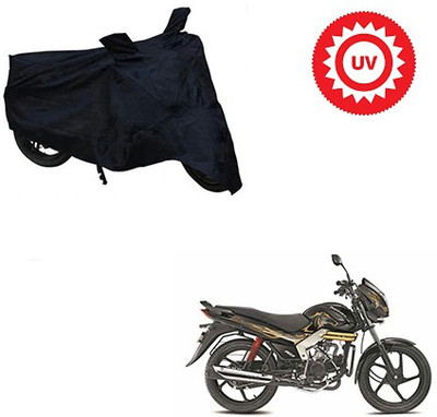 SRENTERPRISES Two Wheeler Cover for Mahindra(Centuro, Black)