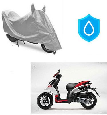 Feel heaven Waterproof Two Wheeler Cover for Aprilia(SR 125, Silver)