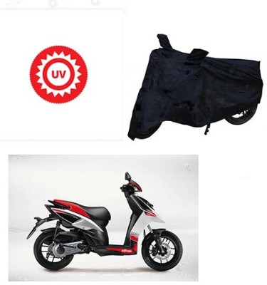 Mdstar Waterproof Two Wheeler Cover for Aprilia(SR 125, Black)