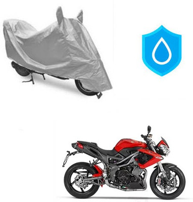 HYBRIDS COLLECTION Waterproof Two Wheeler Cover for DSK Benelli(TNT R, Silver)