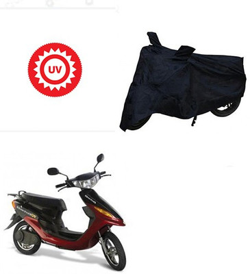 SRENTERPRISES Two Wheeler Cover for Indus(Yo Style, Black)