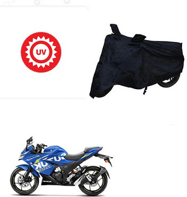 Mdstar Waterproof Two Wheeler Cover for Suzuki(Gixxer SF, Black)