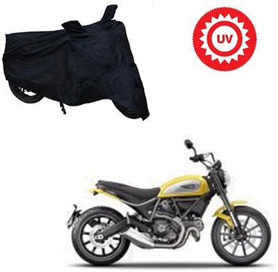 Atulit enterprises Two Wheeler Cover for Ducati(Scrambler, Black)