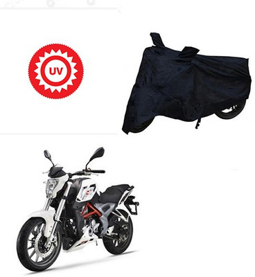 SRENTERPRISES Two Wheeler Cover for DSK Benelli(TNT 25, Black)