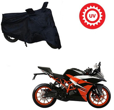 Mdstar Waterproof Two Wheeler Cover for KTM(RC 200, Black)