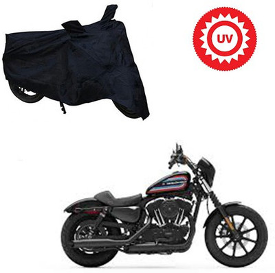 Atulit enterprises Two Wheeler Cover for Harley Davidson(XL 1200, Black)
