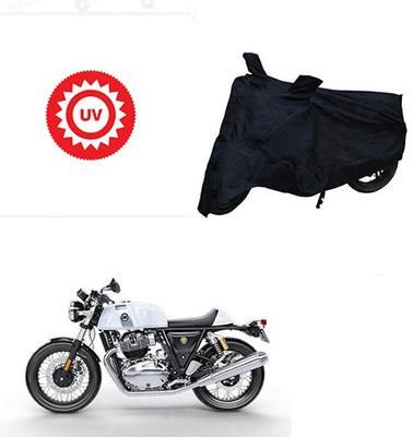 SRENTERPRISES Two Wheeler Cover for Royal Enfield(Continental GT, Black)