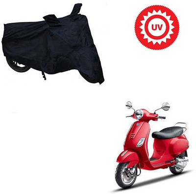 dashark Waterproof Two Wheeler Cover for Piaggio(Vespa VXL, Black)