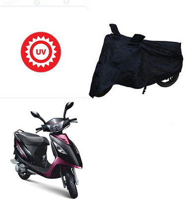 Mdstar Waterproof Two Wheeler Cover for TVS(Scooty Streak, Black)