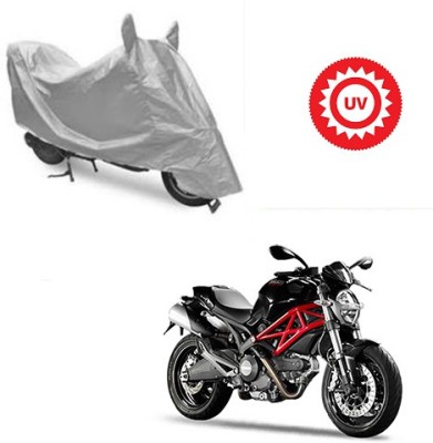 Feel heaven Waterproof Two Wheeler Cover for Ducati(Monster 796 S2R, Silver)