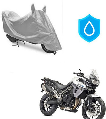 Feel heaven Waterproof Two Wheeler Cover for Universal For Bike(Silver)