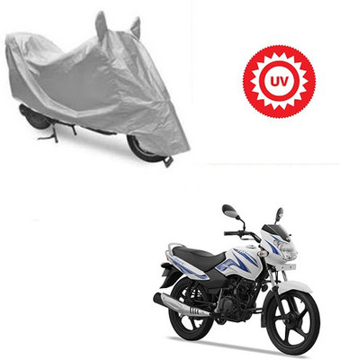 Atulit enterprises Two Wheeler Cover for TVS(Star Sport, Silver)