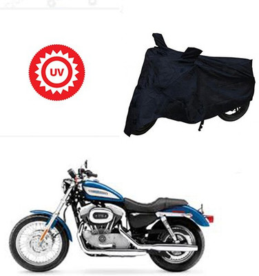 Mdstar Waterproof Two Wheeler Cover for Harley Davidson(XL 883, Black)