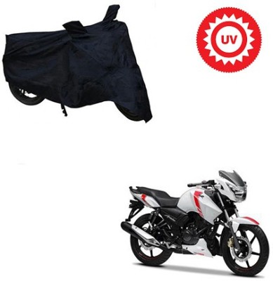 Atulit enterprises Two Wheeler Cover for TVS(Apache RTR 160, Black)