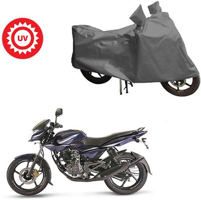 Feel heaven Waterproof Two Wheeler Cover for Bajaj(Pulsar 135 LS DTS-i, Grey)