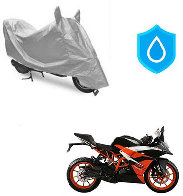 THE REAL ARV Waterproof Two Wheeler Cover for KTM(RC 390, Silver)