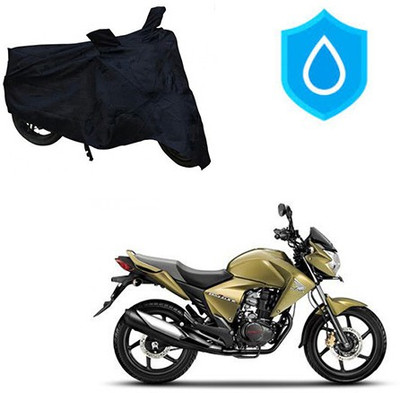 THE REAL ARV Waterproof Two Wheeler Cover for Honda(Unicorn Dazzler, Black)