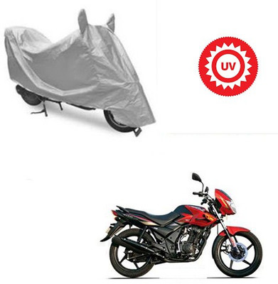 Atulit enterprises Two Wheeler Cover for TVS(Flame DS 125, Silver)