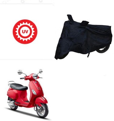 MMSSTAR Waterproof Two Wheeler Cover for Piaggio(Vespa VXL, Black)