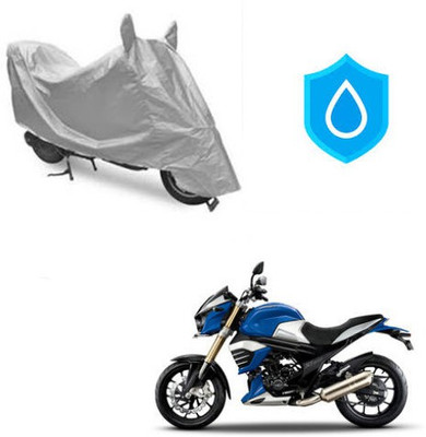 Atulit enterprises Two Wheeler Cover for Mahindra(MOJO XT 300, Silver)