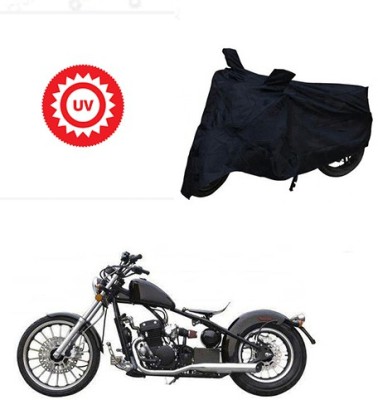 SRENTERPRISES Two Wheeler Cover for Harley Davidson(Bobber 350, Black)