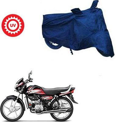Feel heaven Waterproof Two Wheeler Cover for Hero(HF Deluxe, Blue)